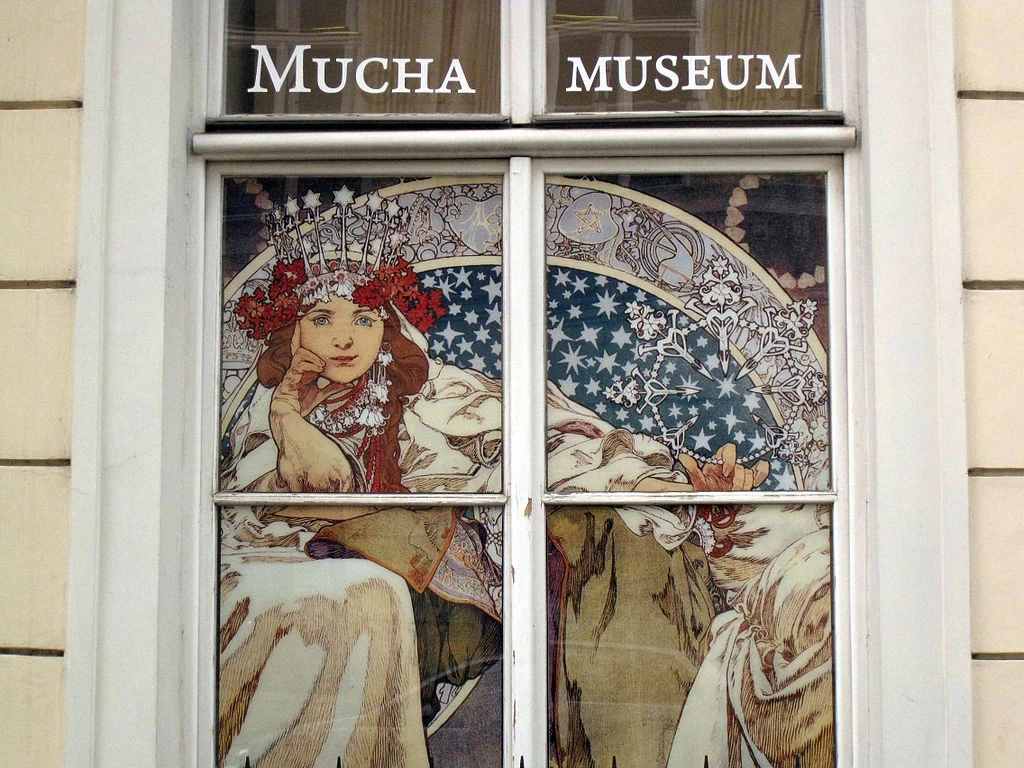 Alfons Mucha - finestra al Museo Mucha, Praga 1